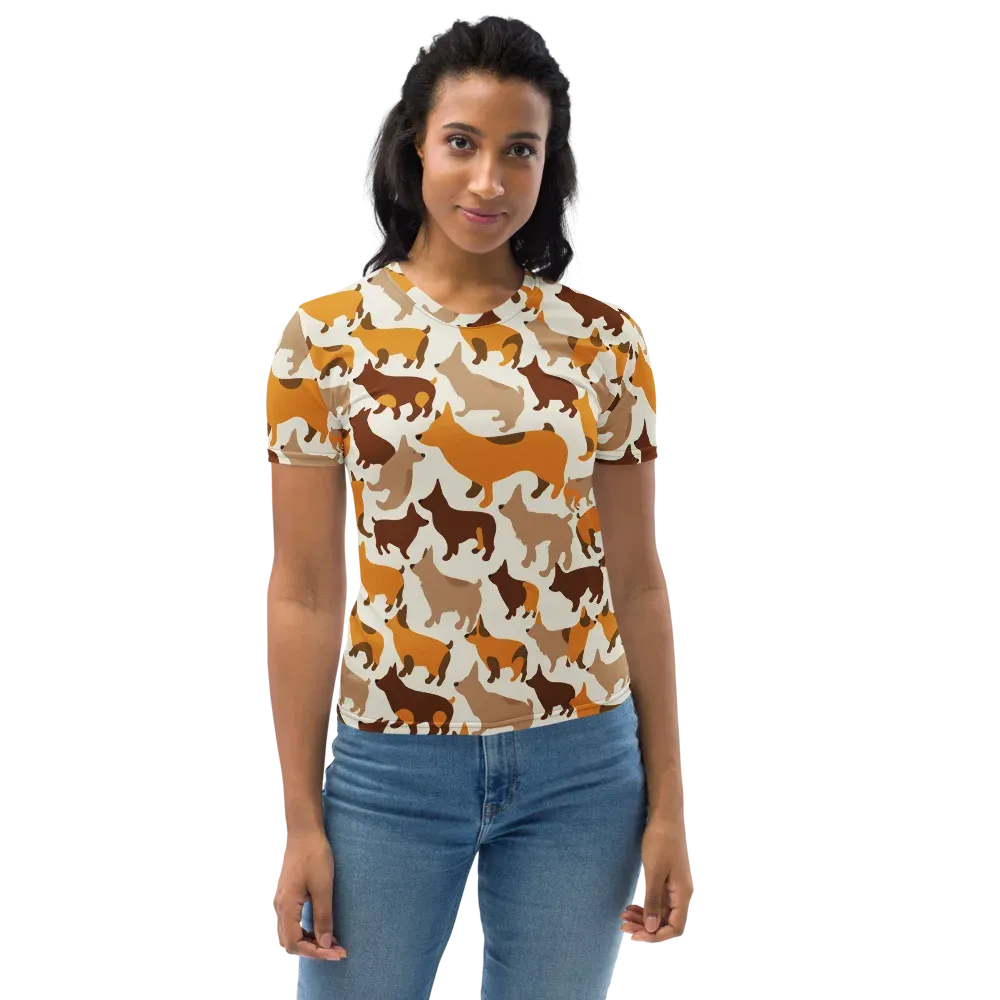 Russet Romp on Women's Crew Neck T-Shirt — Front