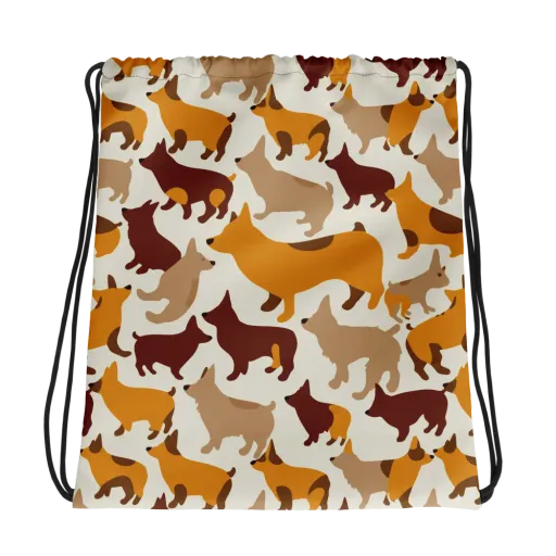 Russet Romp on a Drawstring Bag