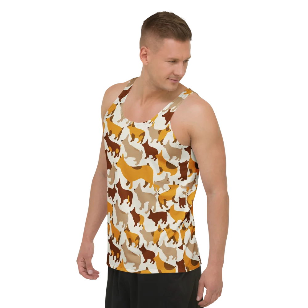 Russet Romp on Men's Tank Top — Left Front
