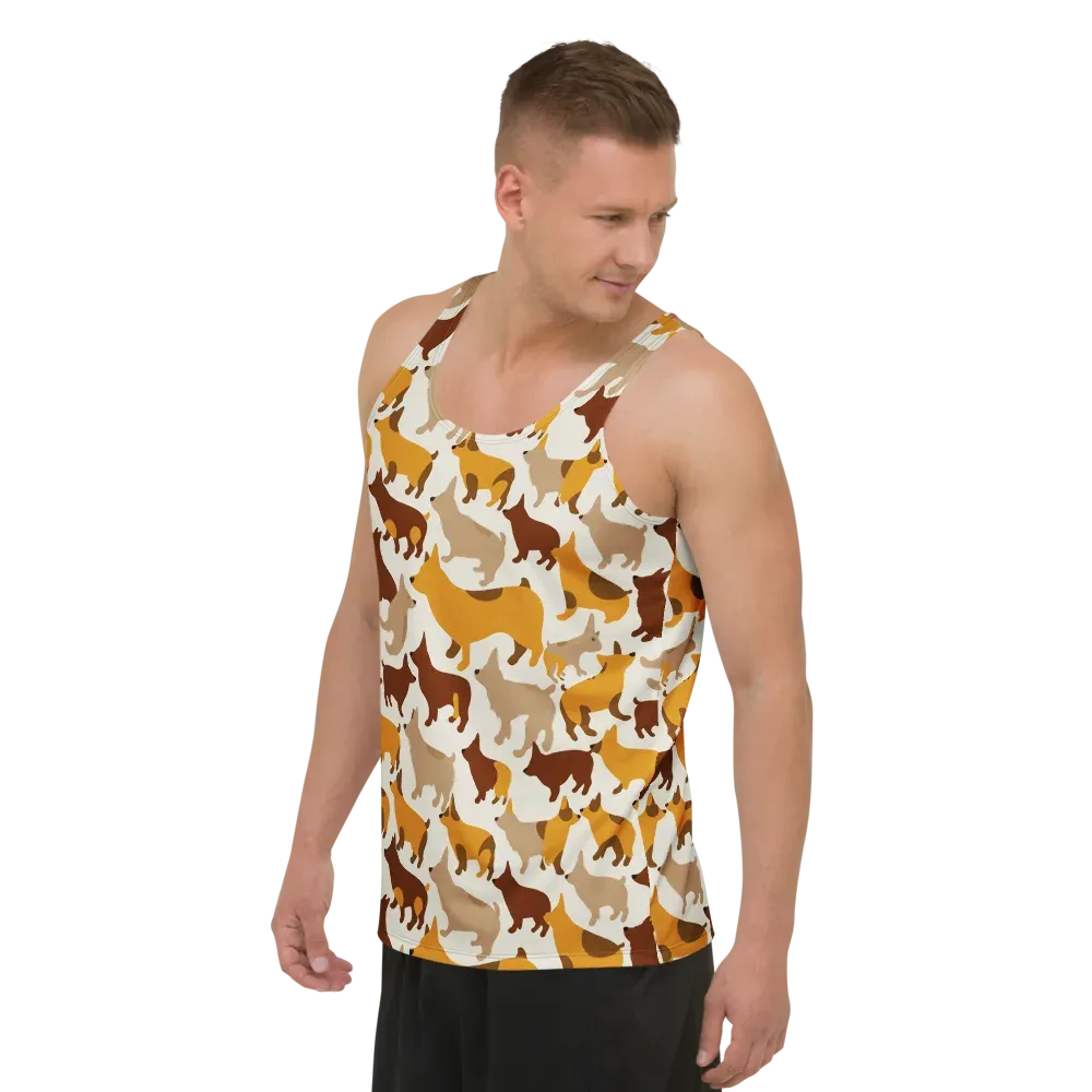 Russet Romp on Men's Tank Top — Left Front