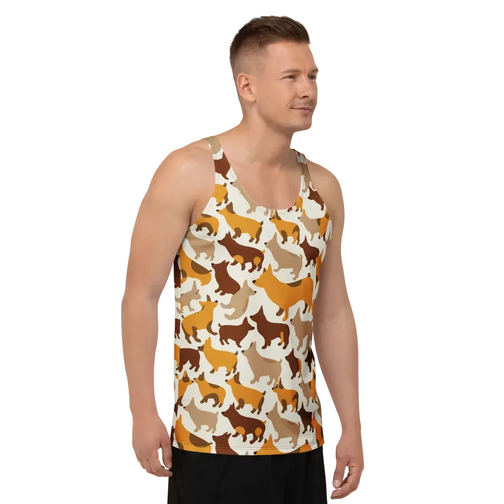 Russet Romp on Men's Tank Top — Right Front