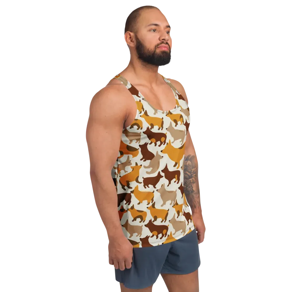 Russet Romp on Men's Tank Top — Right Front