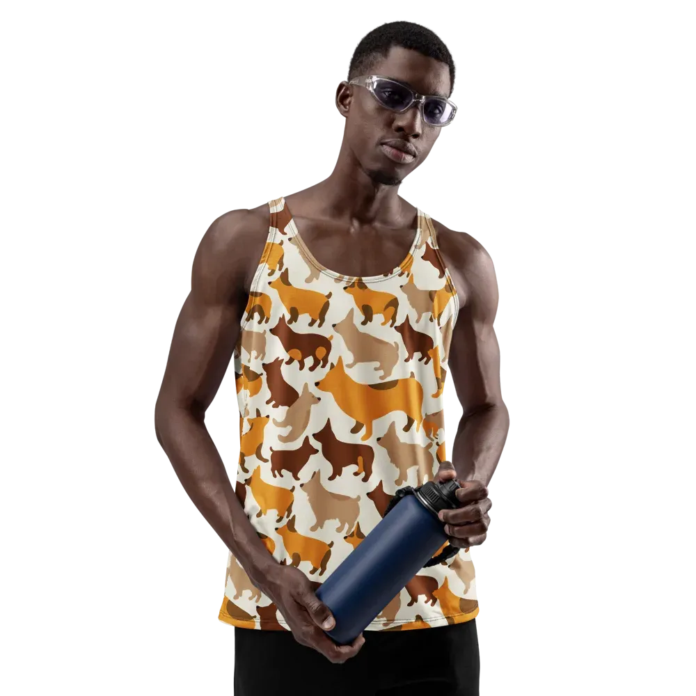 Russet Romp on Men's Tank Top — Front