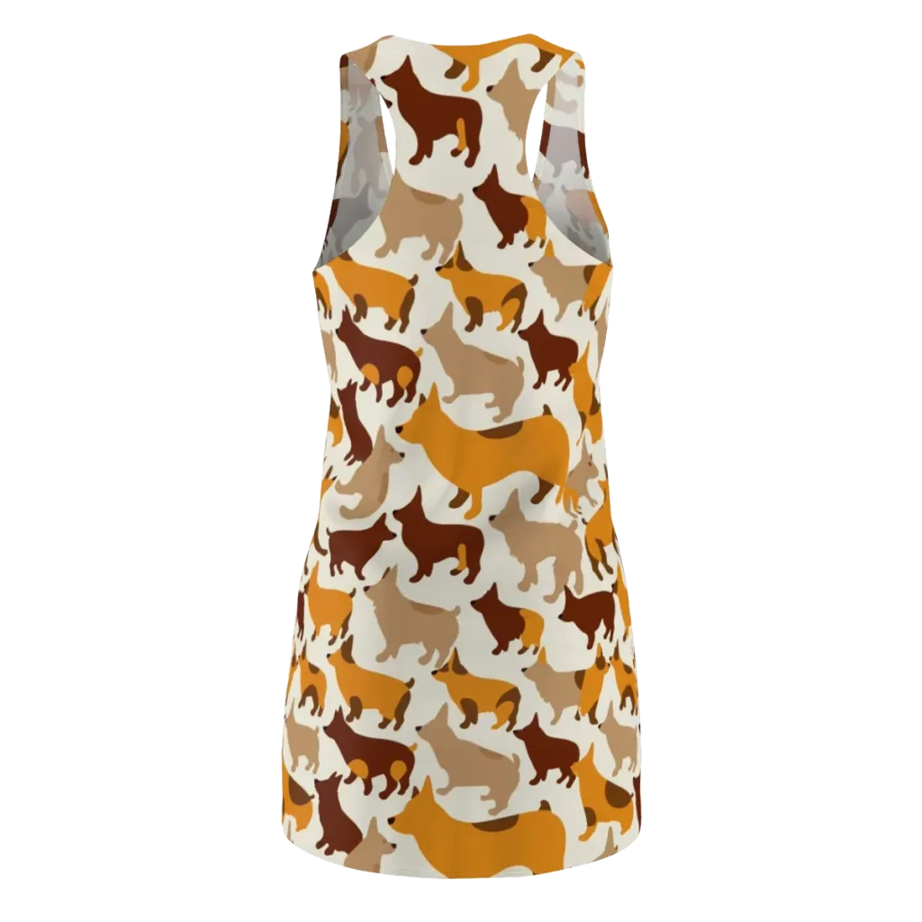 Russet Romp on Racerback Dress — Back