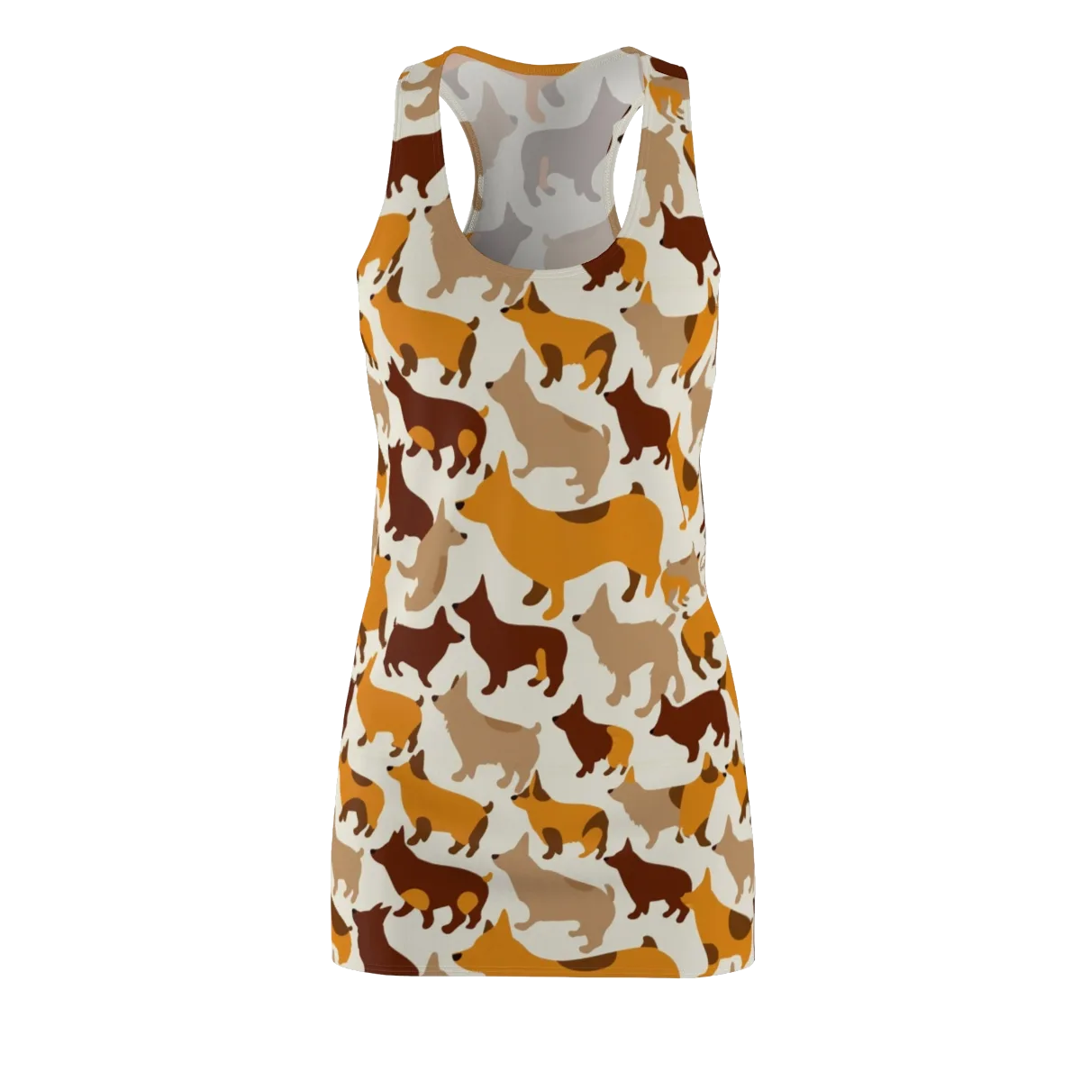 Russet Romp on Racerback Dress — Front