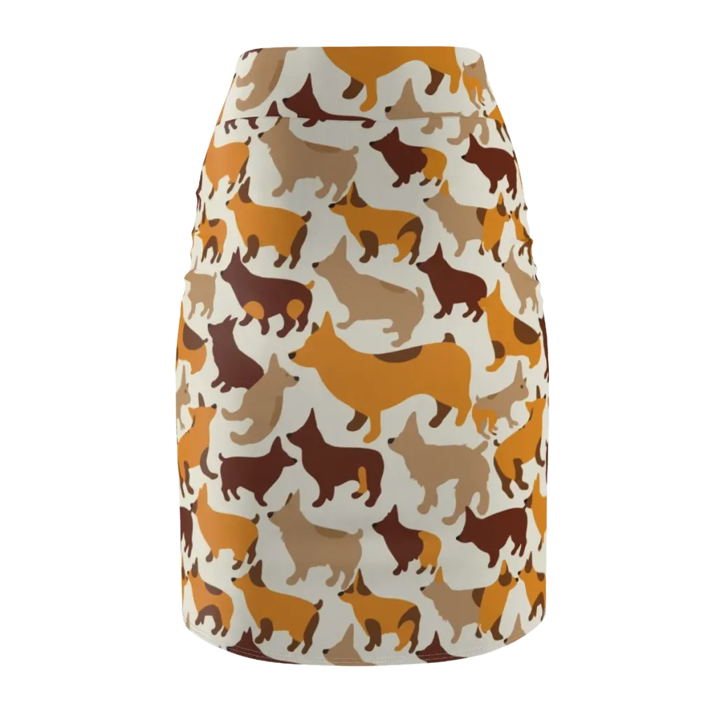 Russet Romp on Pencil Skirt — Back