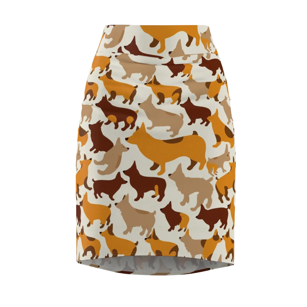 Russet Romp on Pencil Skirt — Front