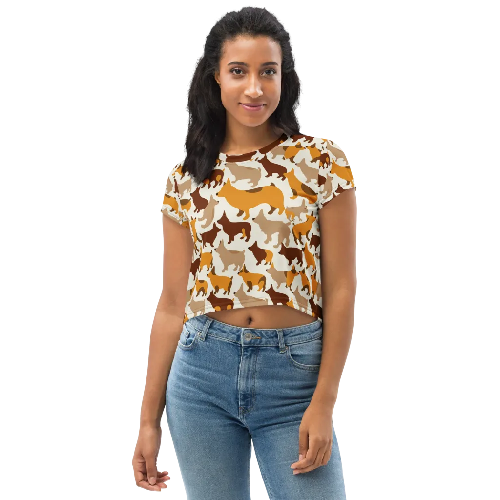 Russet Romp on Crop Tee — Front