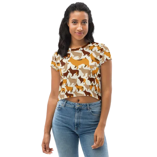 Russet Romp on a Crop Tee