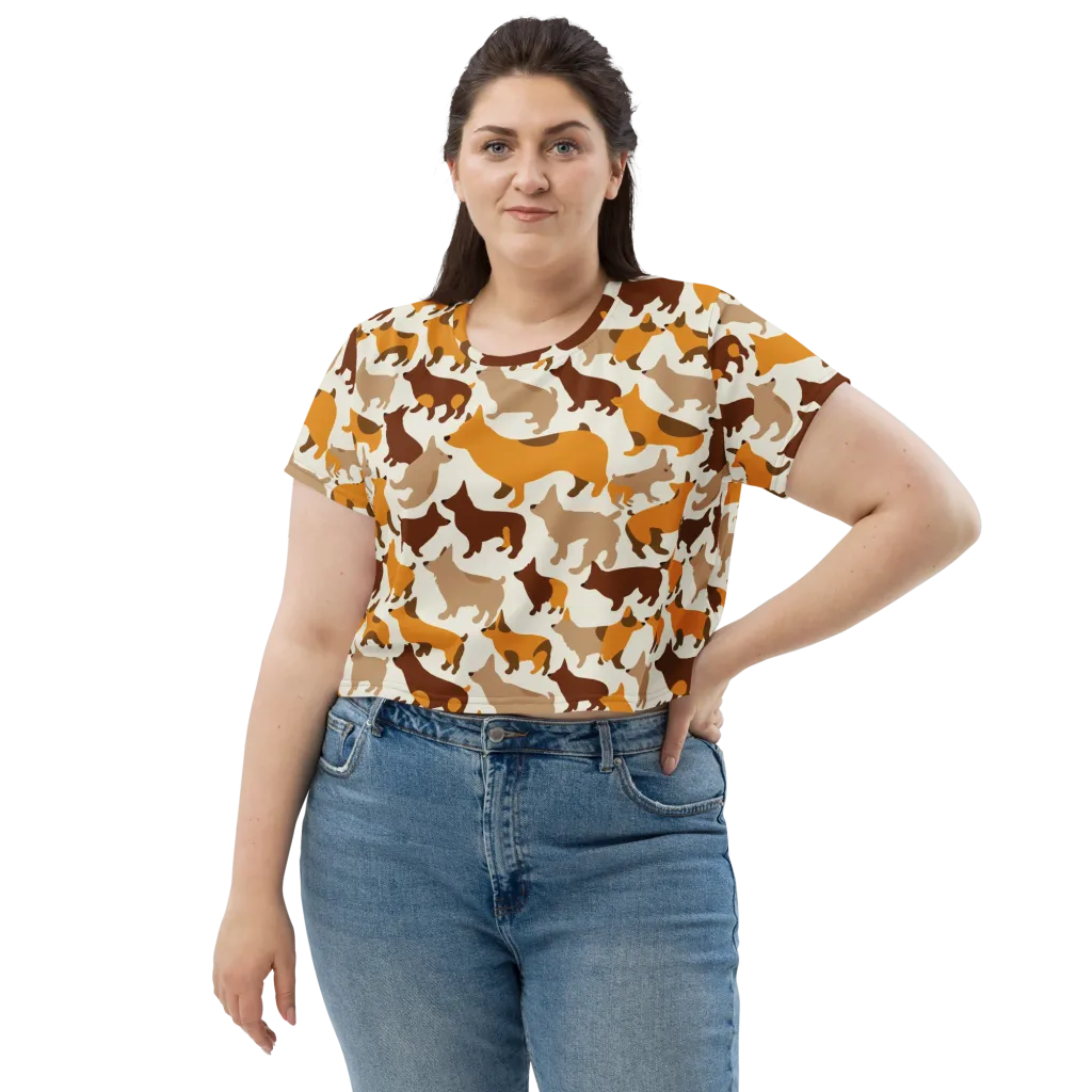 Russet Romp on Crop Tee — Front
