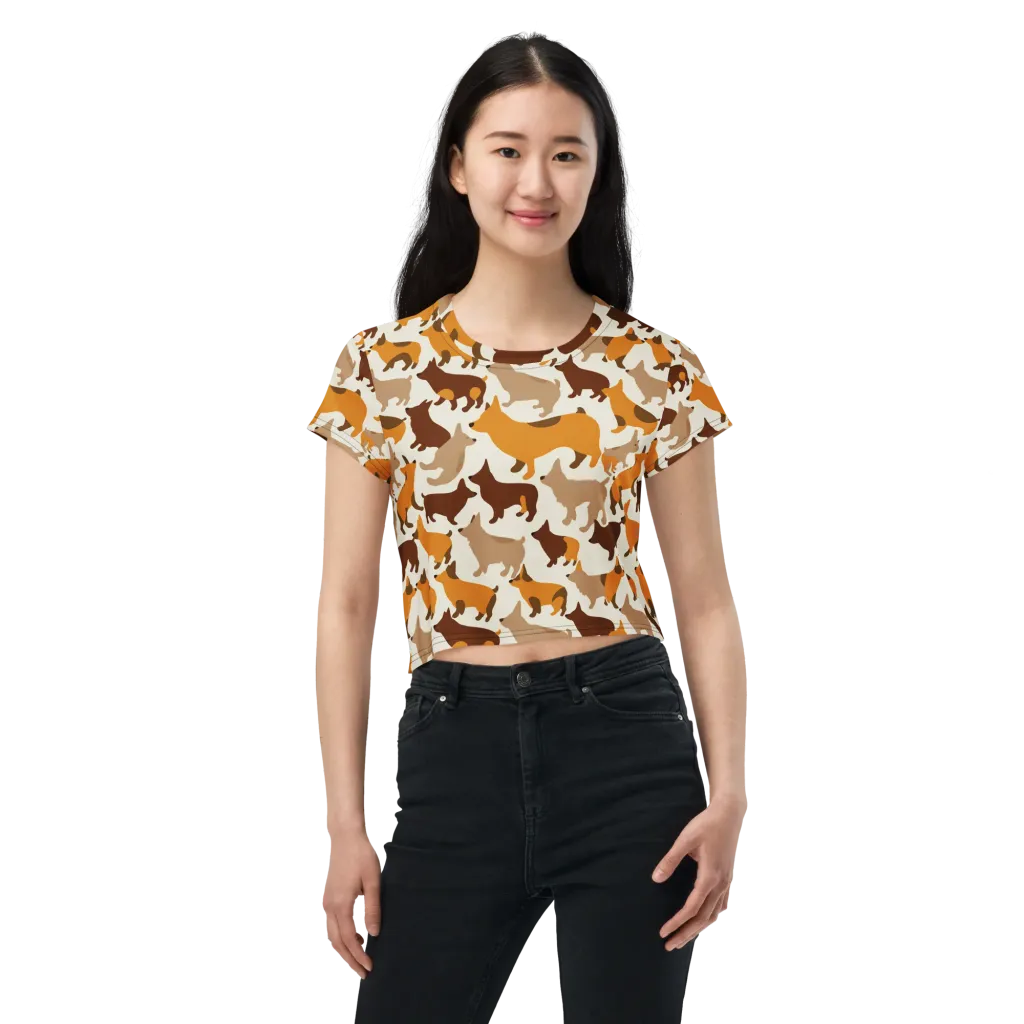 Russet Romp on Crop Tee — Front