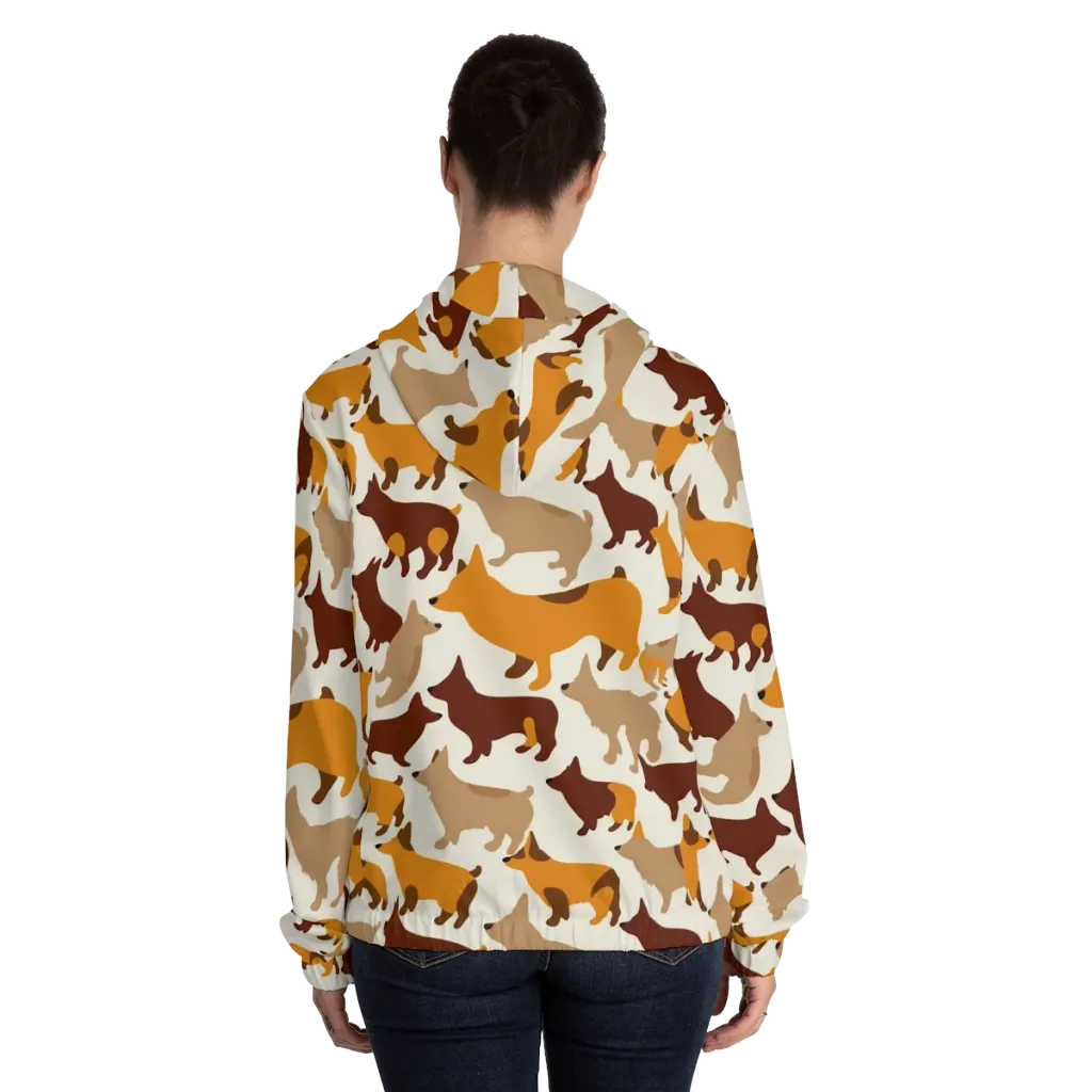 Russet Romp on Women's Full-Zip Hoodie — Back On Person