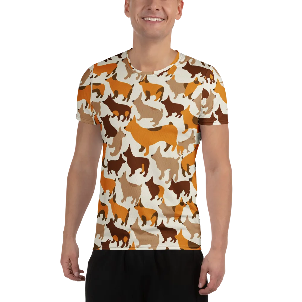 Russet Romp on Men's Athletic T-Shirt — Front