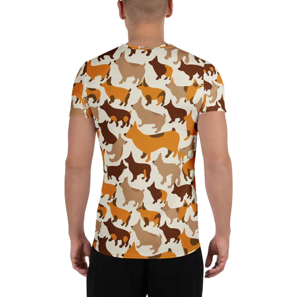 Russet Romp on Men's Athletic T-Shirt — Back
