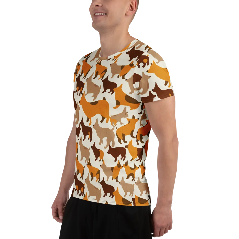 Russet Romp on Men's Athletic T-Shirt — Left