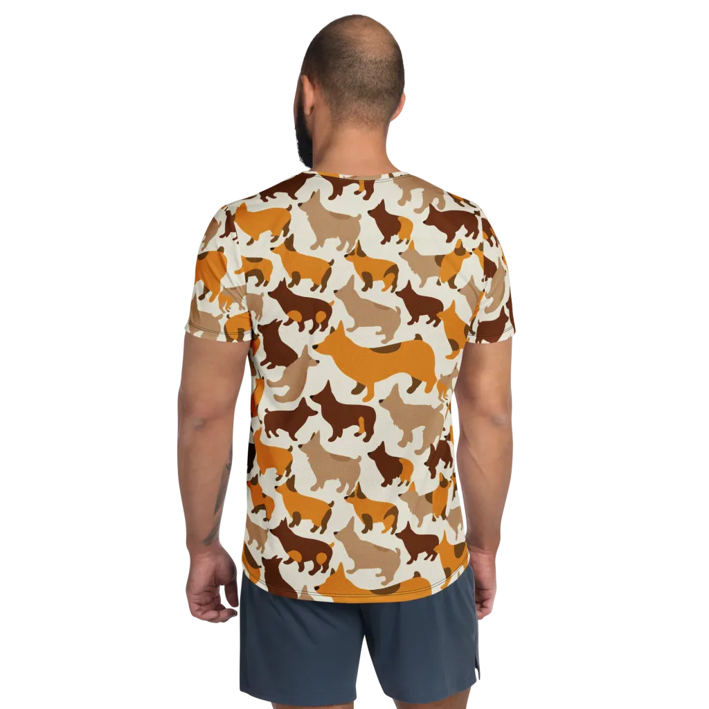 Russet Romp on Men's Athletic T-Shirt — Back