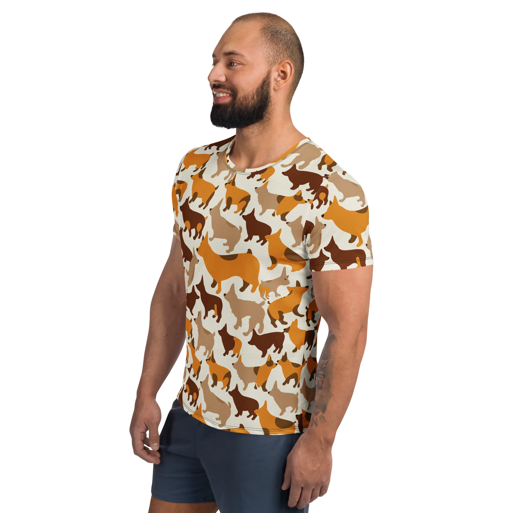 Russet Romp on Men's Athletic T-Shirt — Left