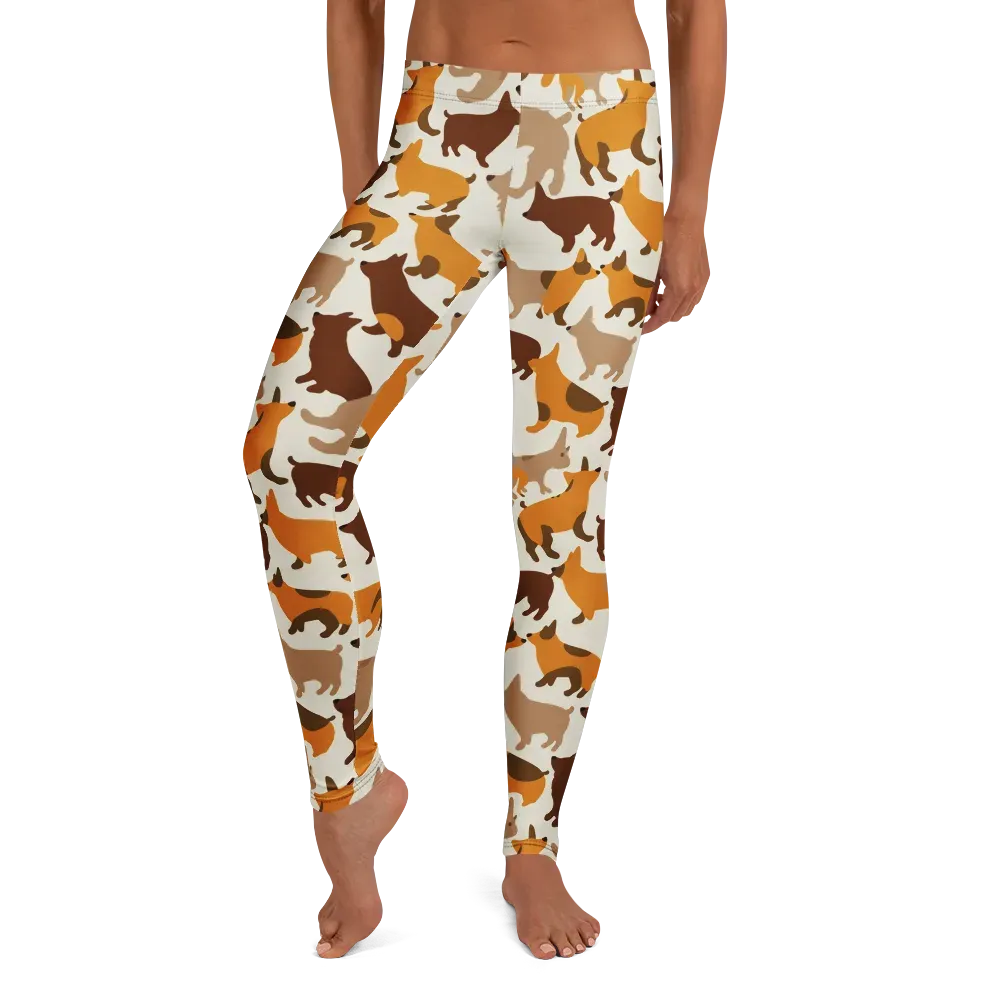 Russet Romp on Leggings — Front
