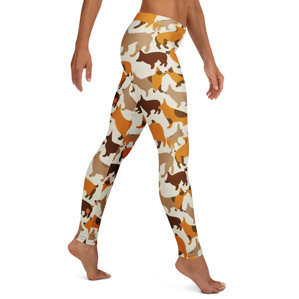 Russet Romp on Leggings — Right