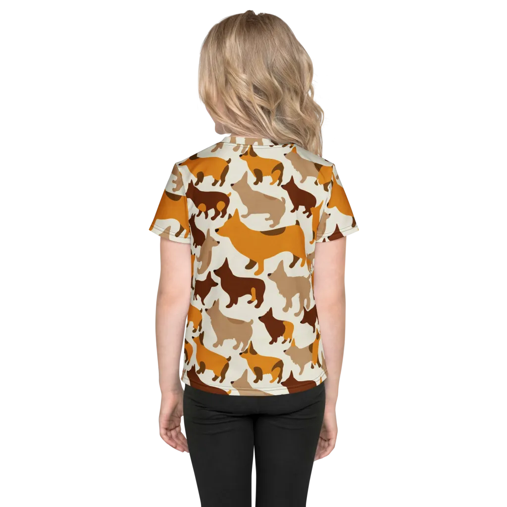 Russet Romp on Kids Crew Neck T-Shirt — Back
