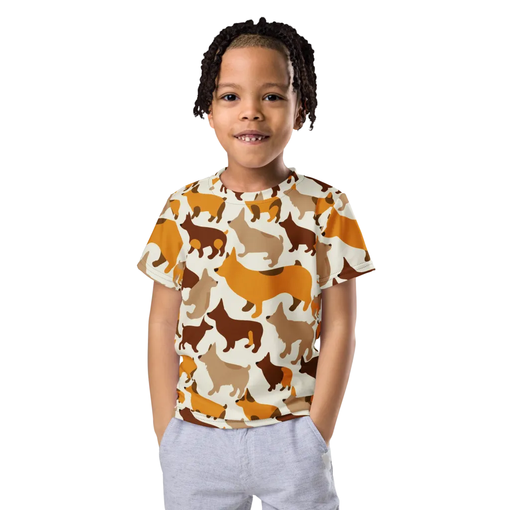 Russet Romp on Kids Crew Neck T-Shirt — Front