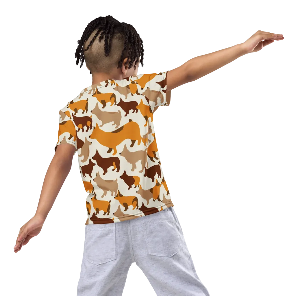 Russet Romp on Kids Crew Neck T-Shirt — Back