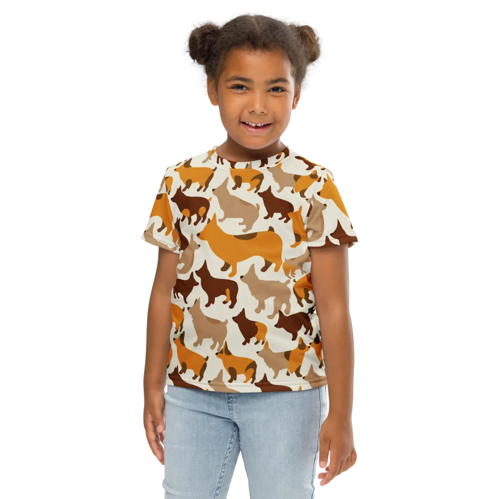 Russet Romp on Kids Crew Neck T-Shirt — Front
