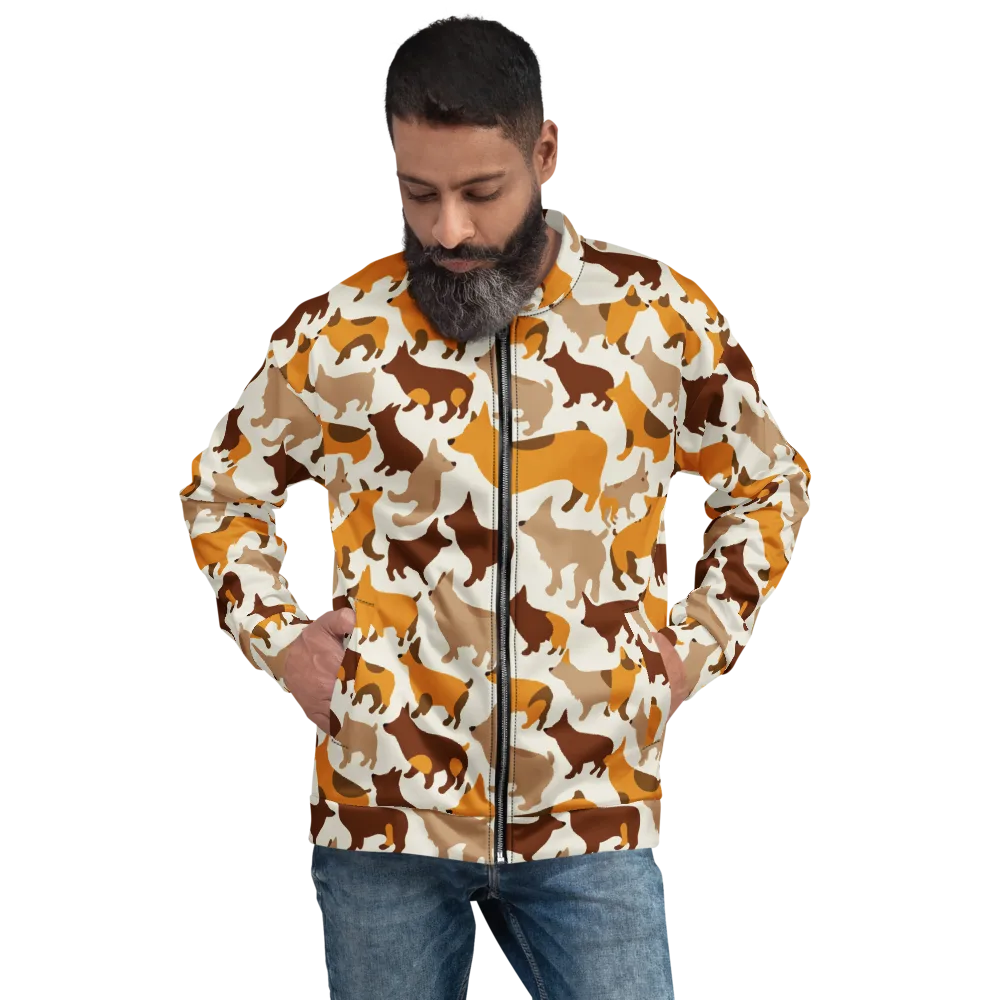 Russet Romp on Bomber Jacket — Front