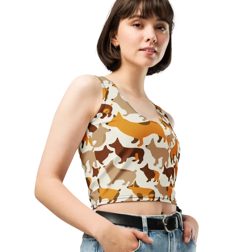 Russet Romp on Crop Top — Right Front