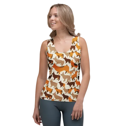 Russet Romp on a Women's Tank Top