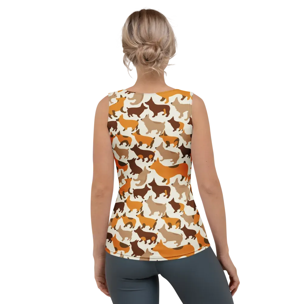 Russet Romp on Women's Tank Top — Back