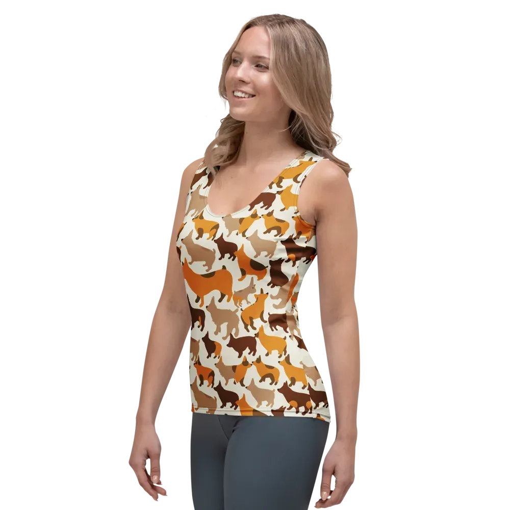 Russet Romp on Women's Tank Top — Left Front
