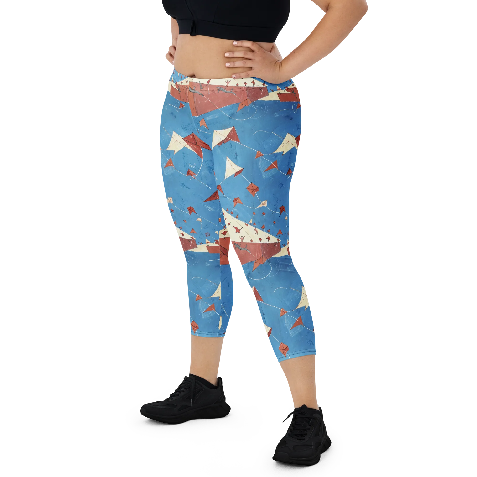 Kite Harbor on Capri Leggings — Front