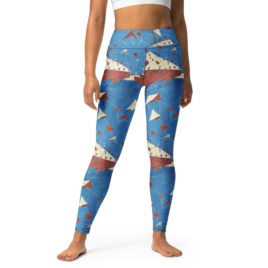 Kite Harbor on Yoga Leggings — Front