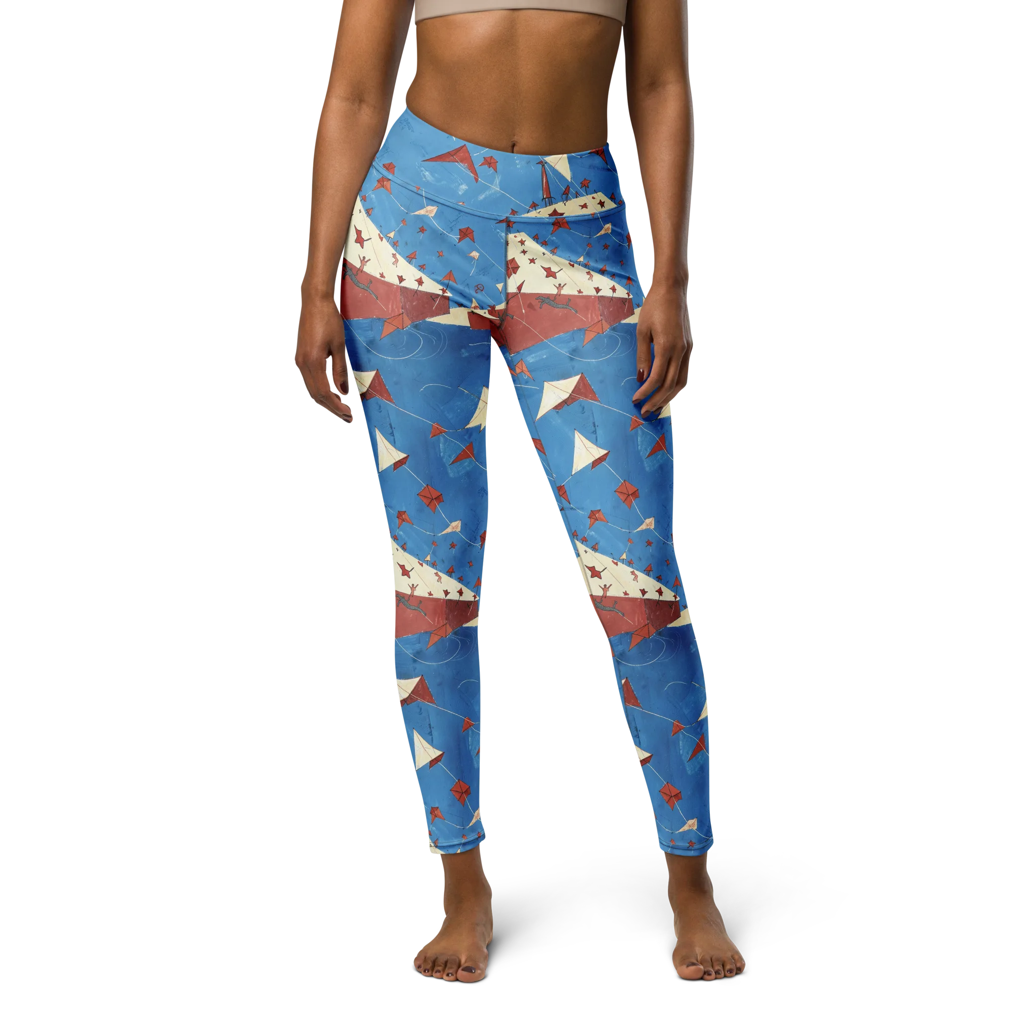Kite Harbor on Yoga Leggings — Front
