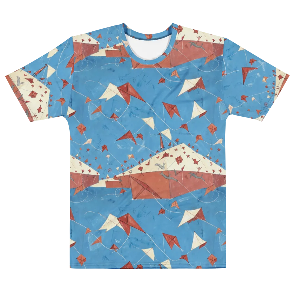 Kite Harbor on Men's Cotton Crew Neck T-Shirt — Front
