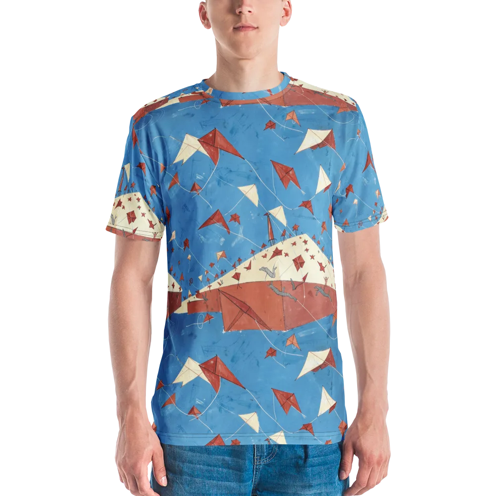 Kite Harbor on Men's Crew Neck T-Shirt — Front