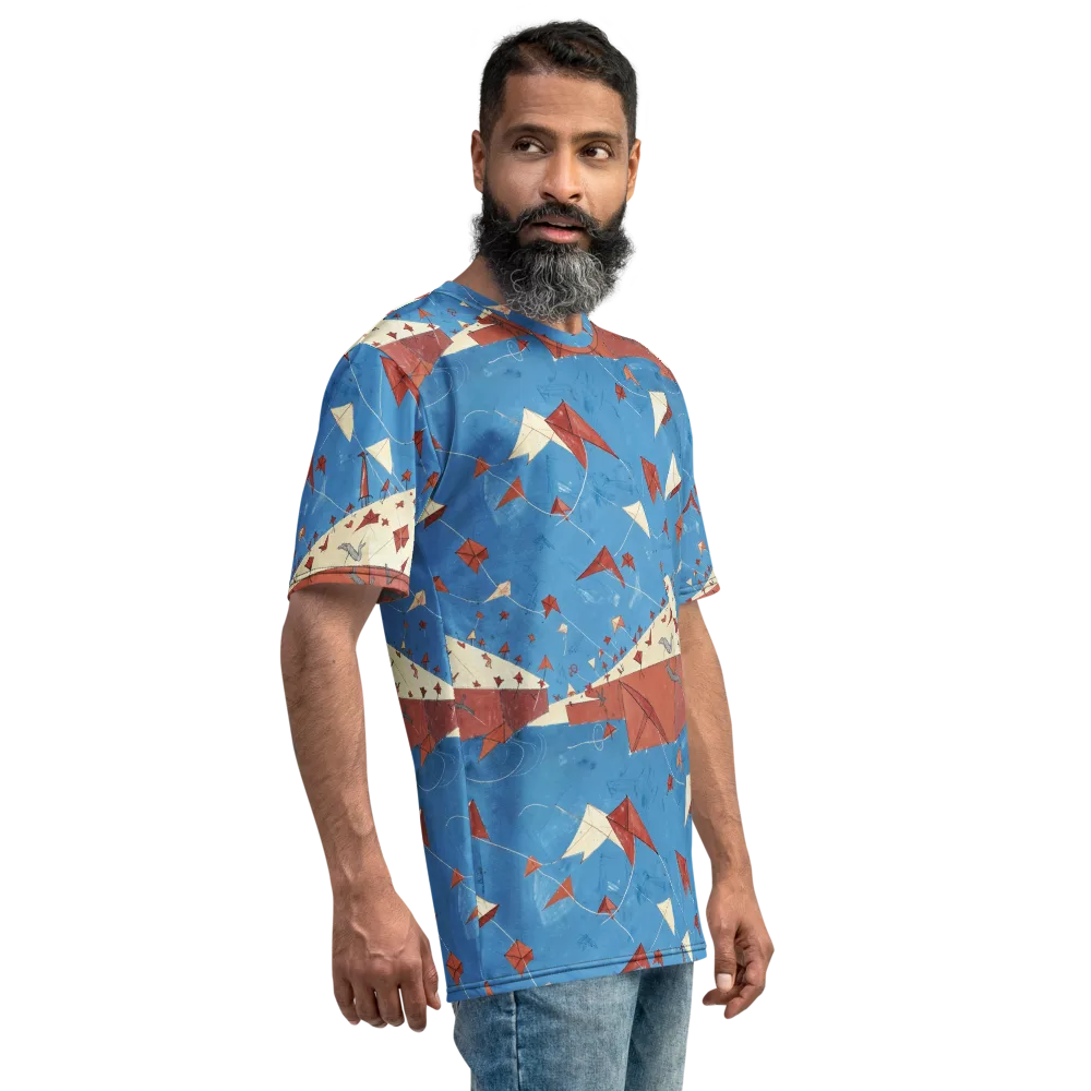 Kite Harbor on Men's Crew Neck T-Shirt — Right