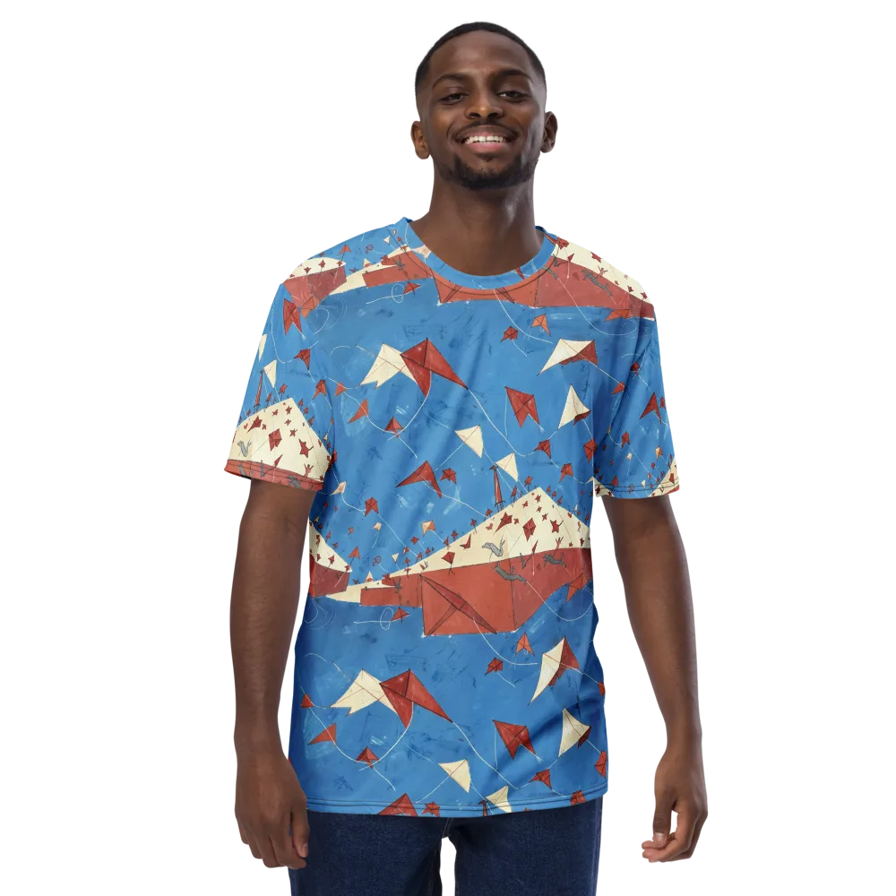 Kite Harbor on Men's Crew Neck T-Shirt — Front