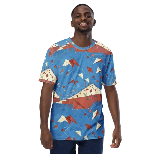 Kite Harbor on a Men's Crew Neck T-Shirt