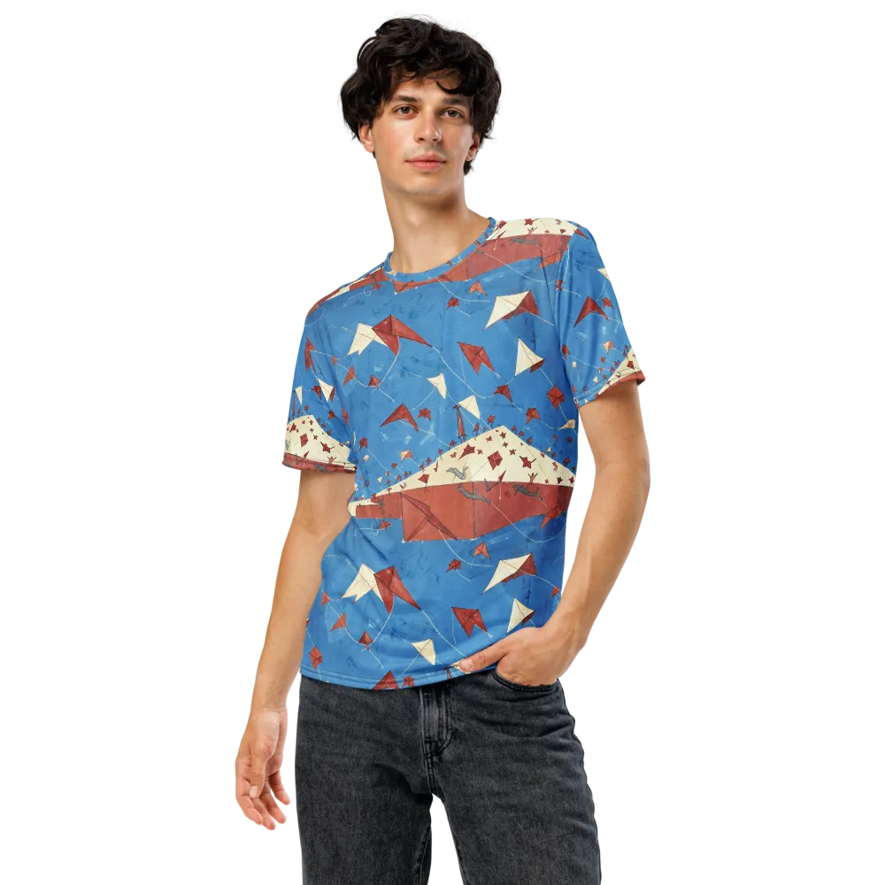 Kite Harbor on Men's Crew Neck T-Shirt — Front