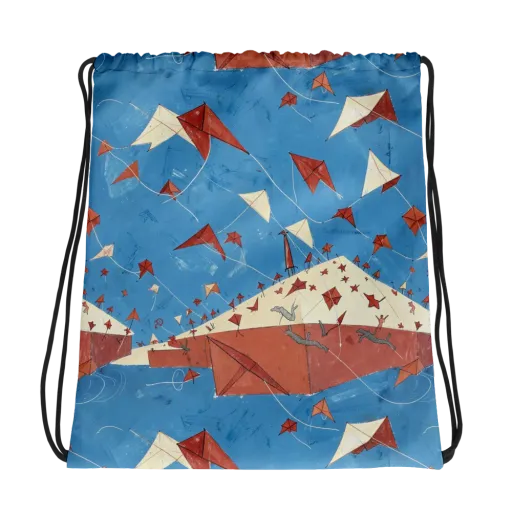 Kite Harbor on a Drawstring Bag