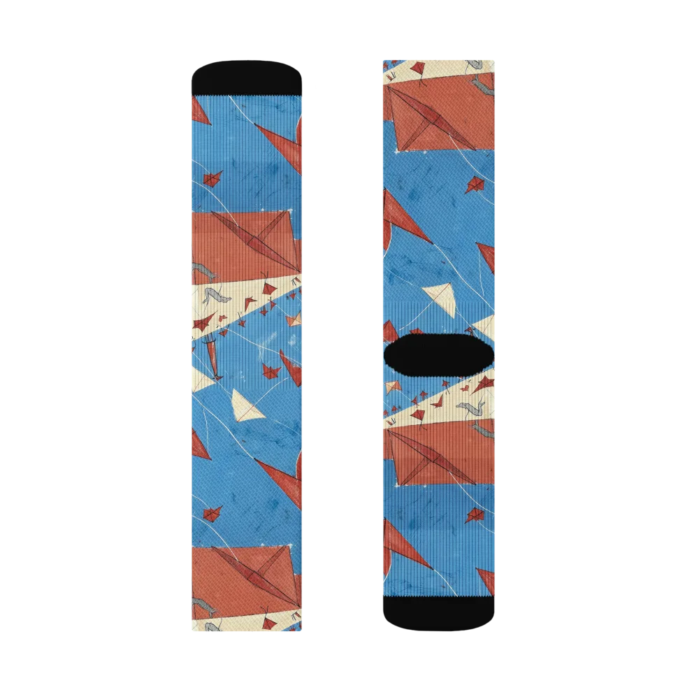 Kite Harbor on Socks — Right Sock