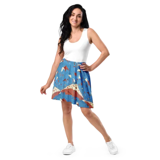 Kite Harbor on a Skater Skirt