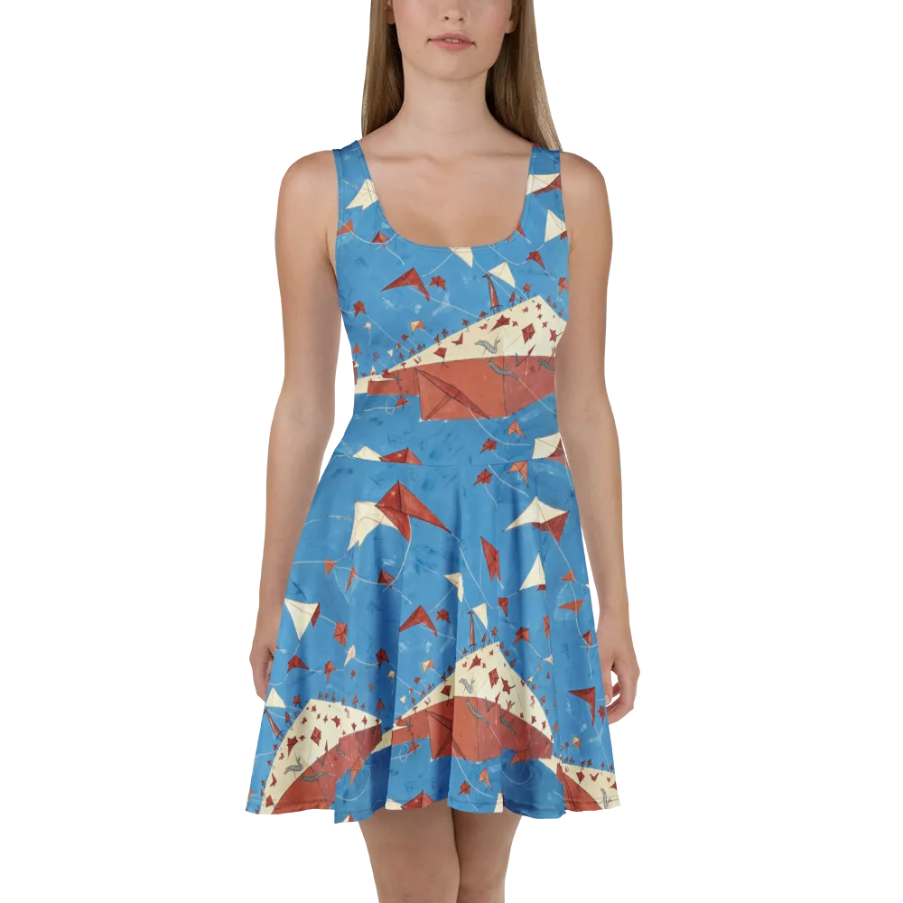 Kite Harbor on Skater Dress — Front