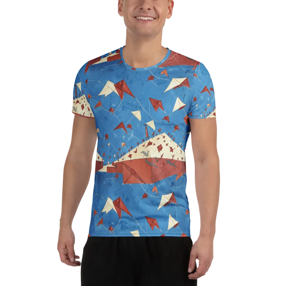 Kite Harbor on Men's Athletic T-Shirt — Front
