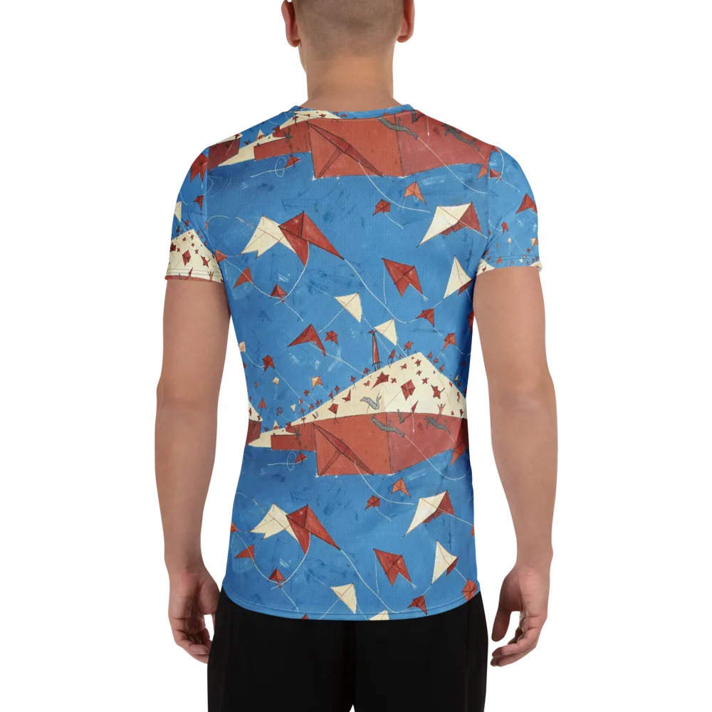 Kite Harbor on Men's Athletic T-Shirt — Back