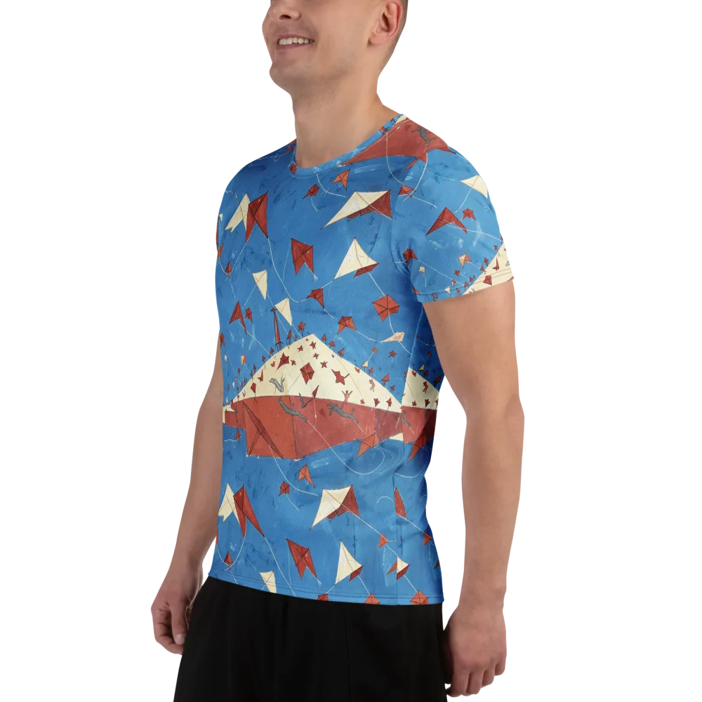Kite Harbor on Men's Athletic T-Shirt — Left