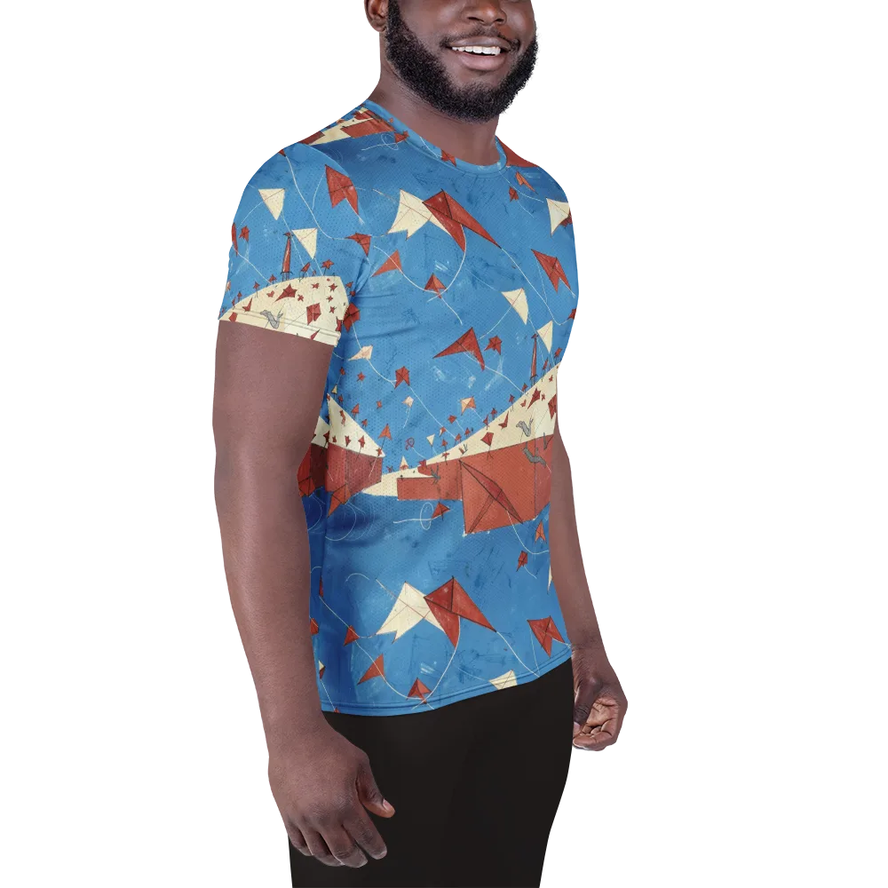 Kite Harbor on Men's Athletic T-Shirt — Right
