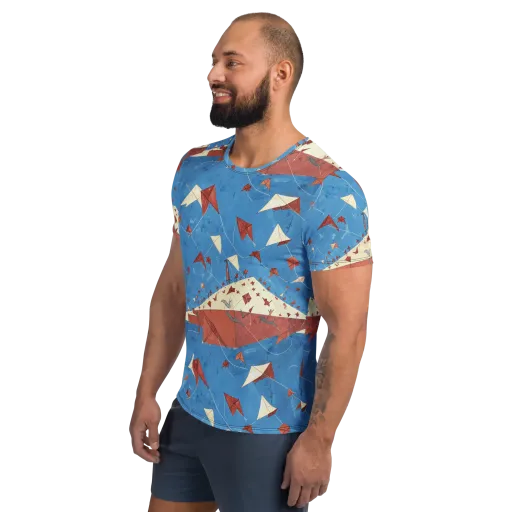 Kite Harbor on a Men's Athletic T-Shirt
